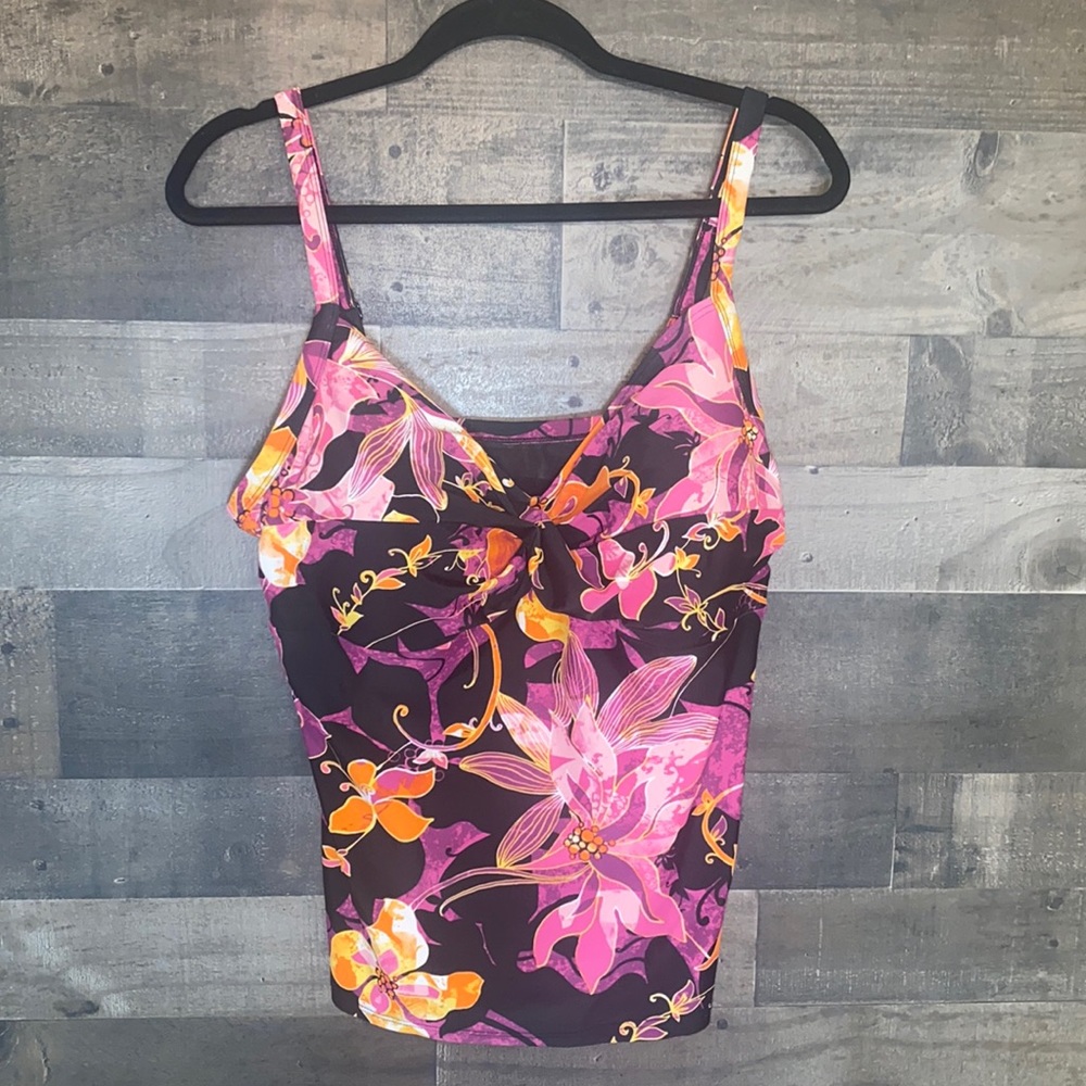 Croft&Barrow Floral Swim Suit Top